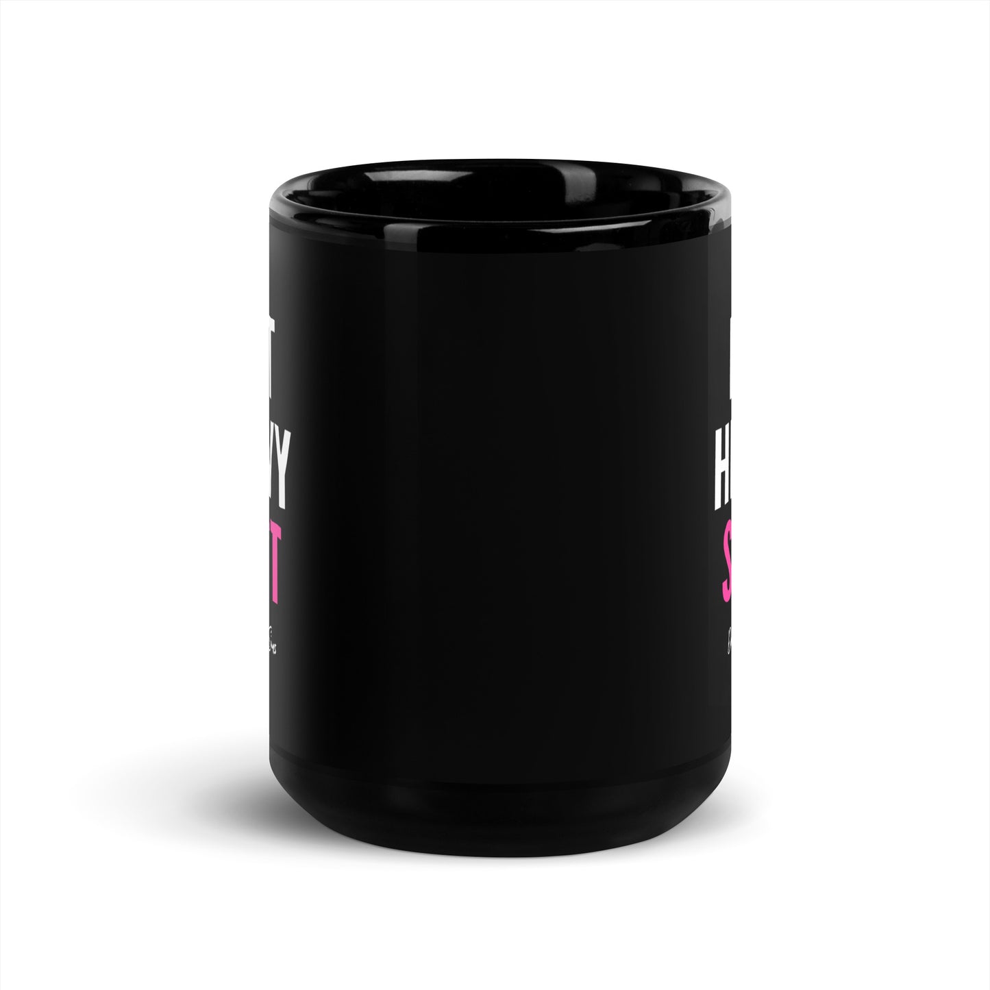 LHS Black Glossy Mug - Pink, two sizes (USA only)