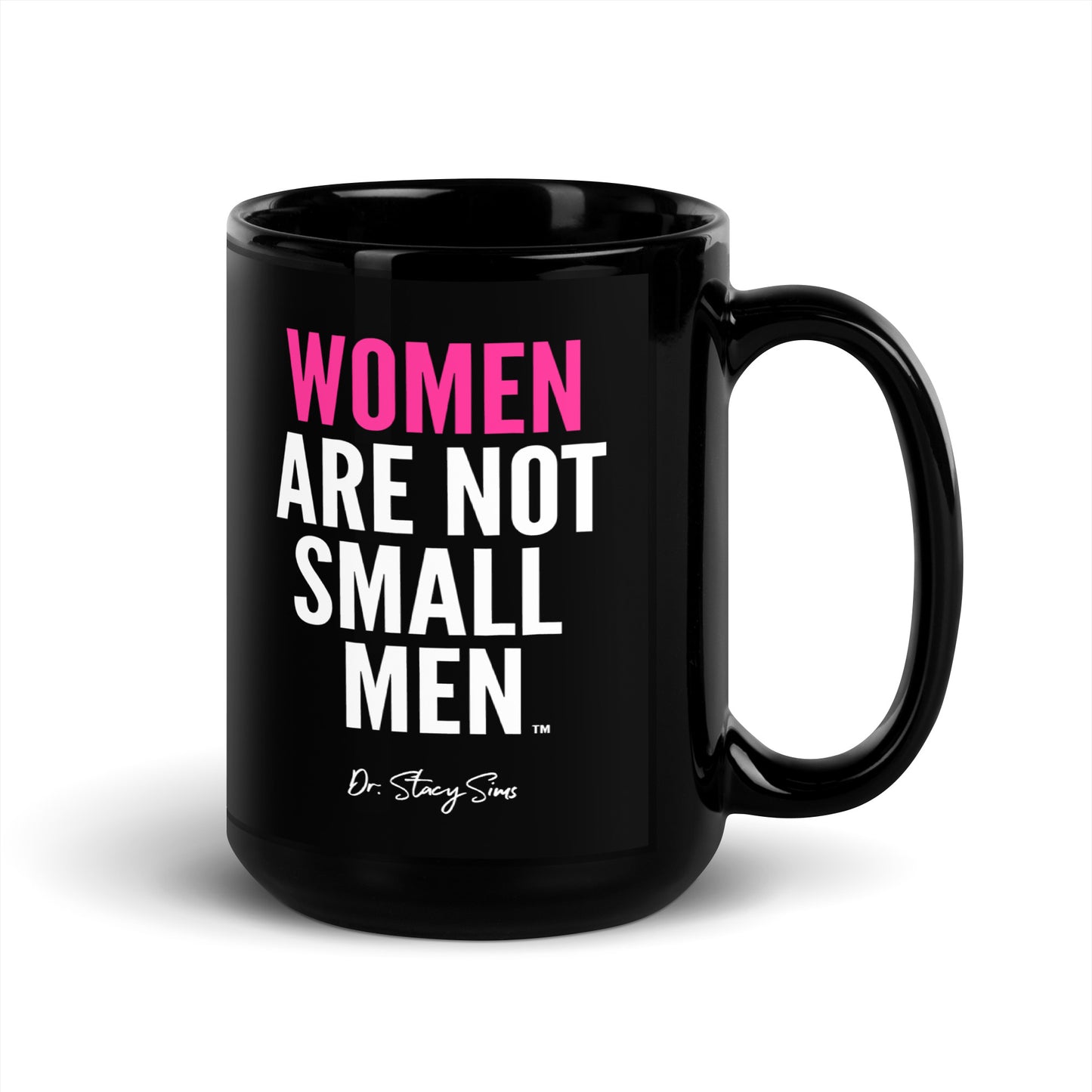 WANSM Black Glossy Mug - Pink, two sizes (USA only)