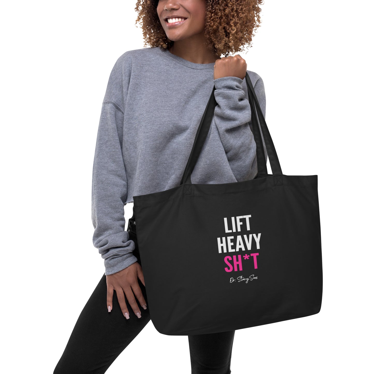 LHS Large organic tote bag - Pink