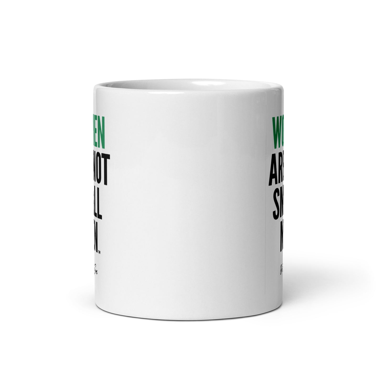 WANSM White glossy mug - Teal, two sizes