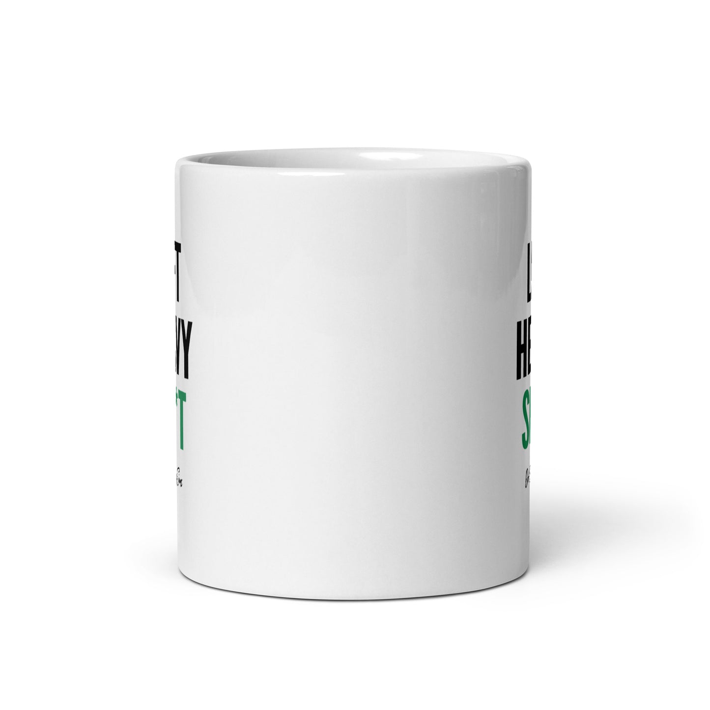 LHS White glossy mug -Teal, two sizes