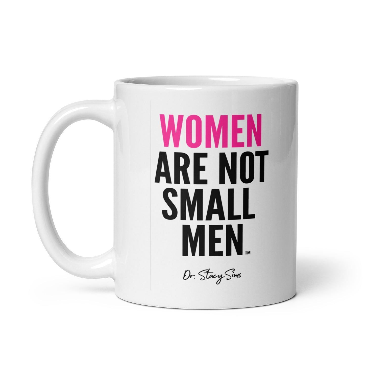 WANSM White glossy mug - Pink, two sizes