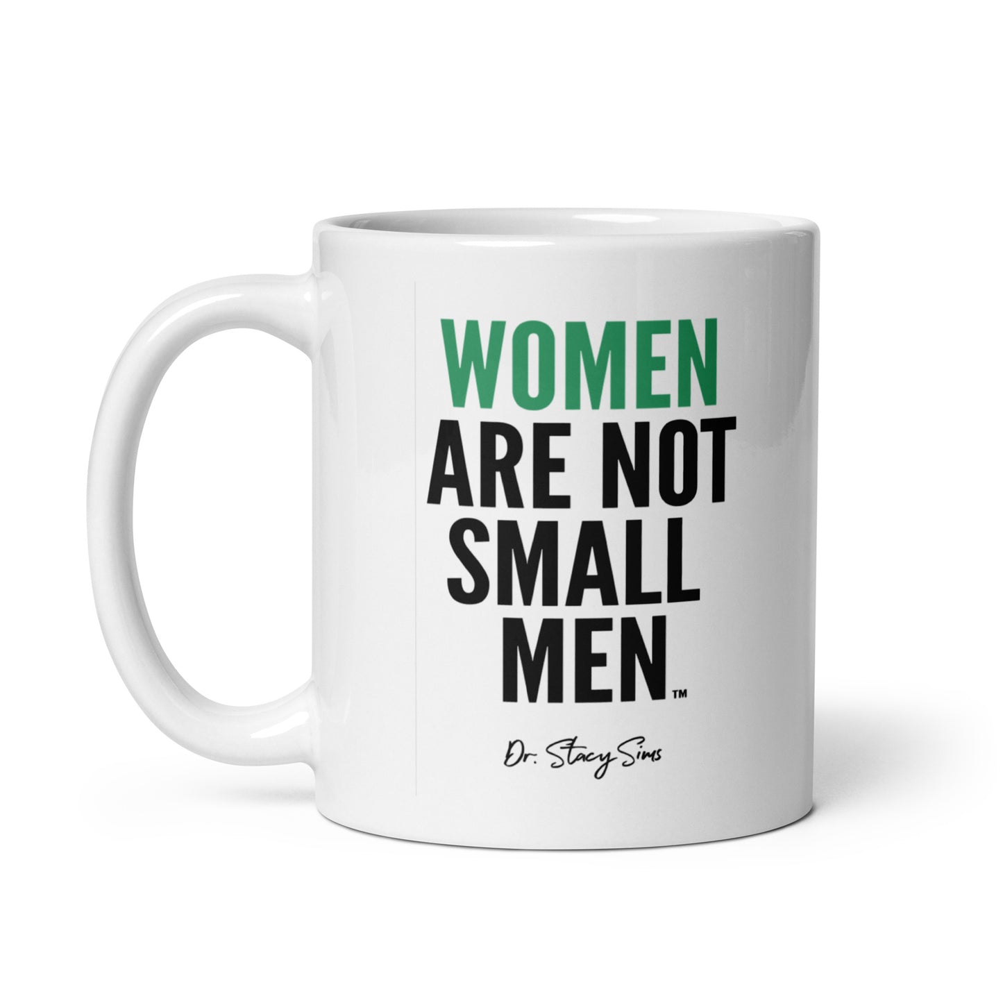 WANSM White glossy mug - Teal, two sizes