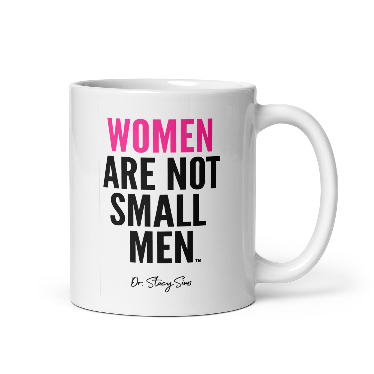 WANSM White glossy mug - Pink, two sizes
