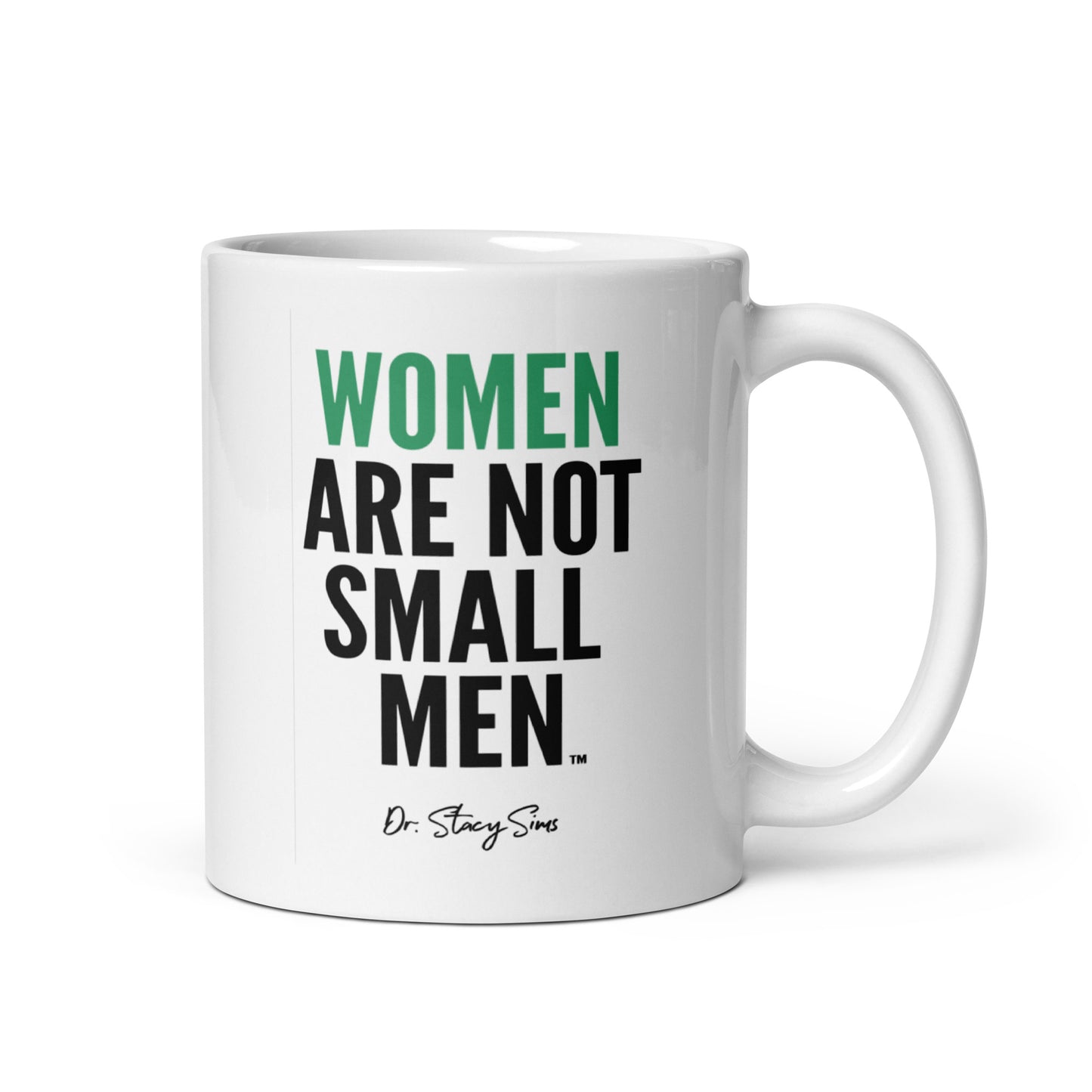 WANSM White glossy mug - Teal, two sizes