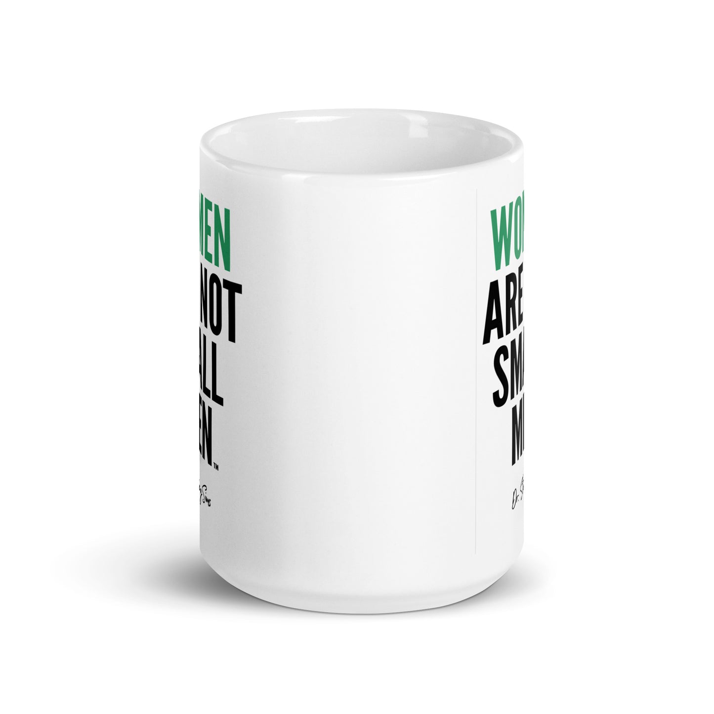 WANSM White glossy mug - Teal, two sizes