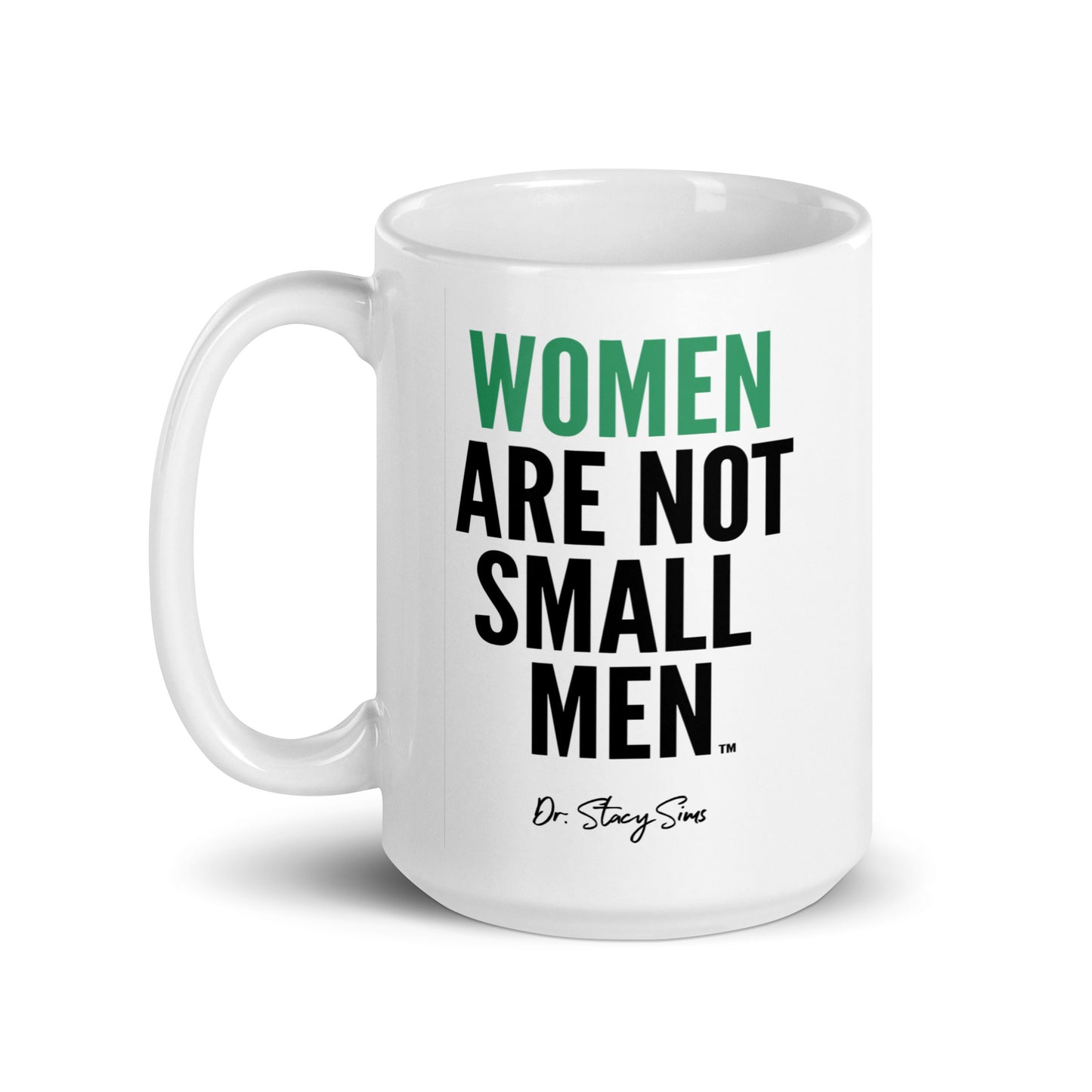 WANSM White glossy mug - Teal, two sizes