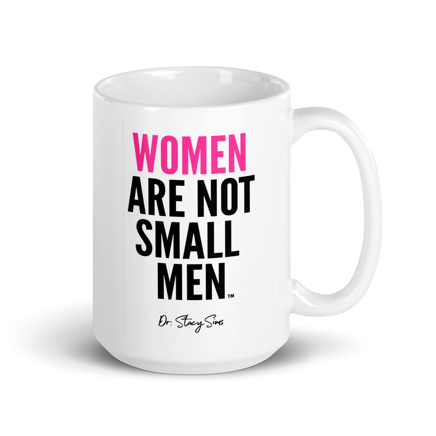 WANSM White glossy mug - Pink, two sizes