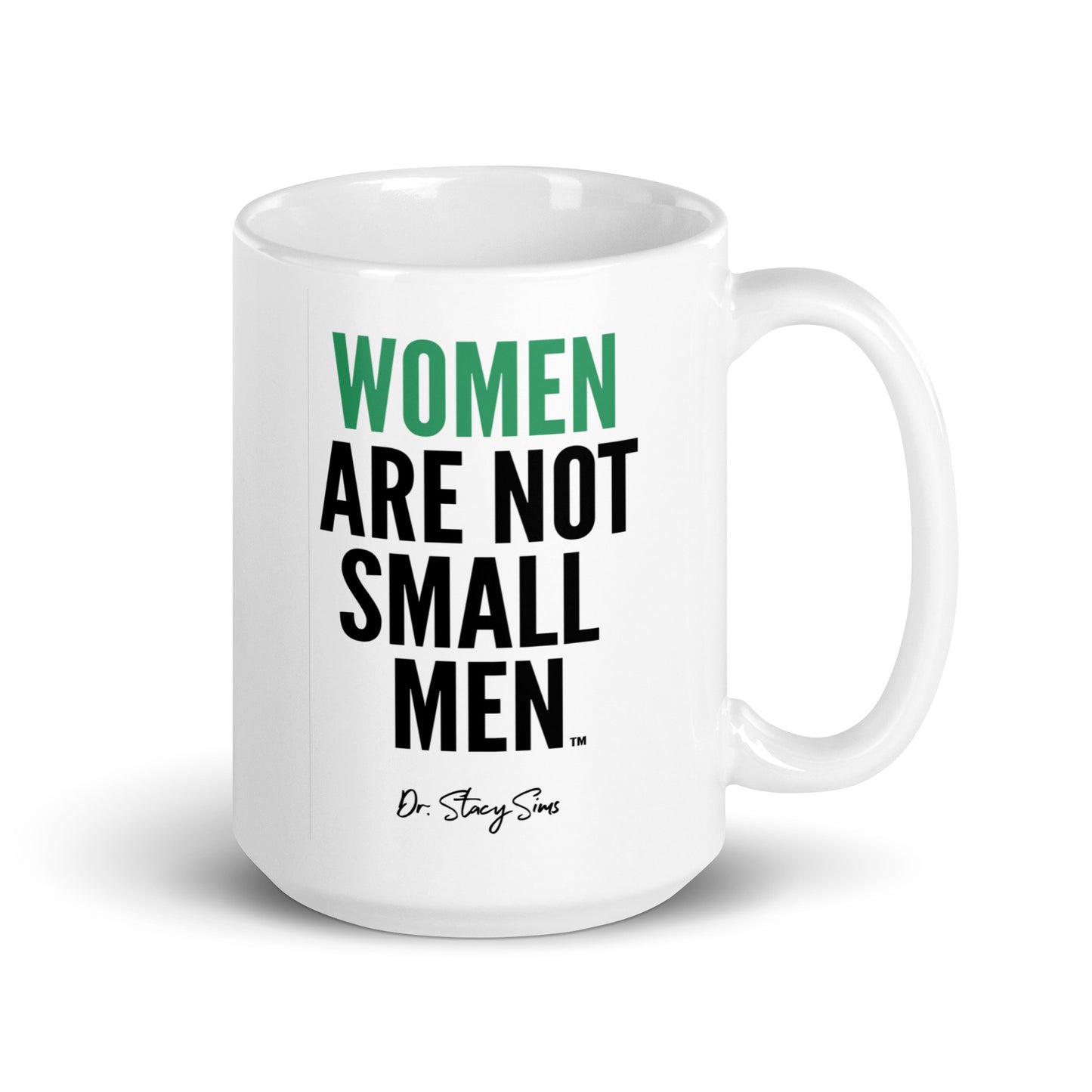 WANSM White glossy mug - Teal, two sizes