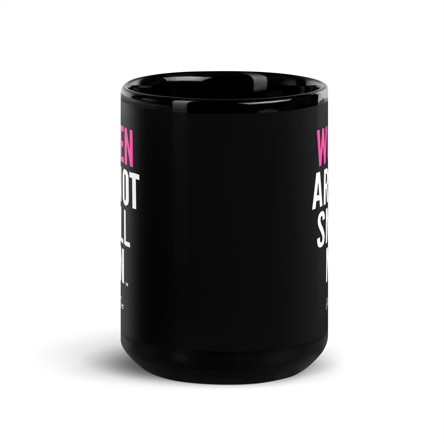 WANSM Black Glossy Mug - Pink, two sizes (USA only)